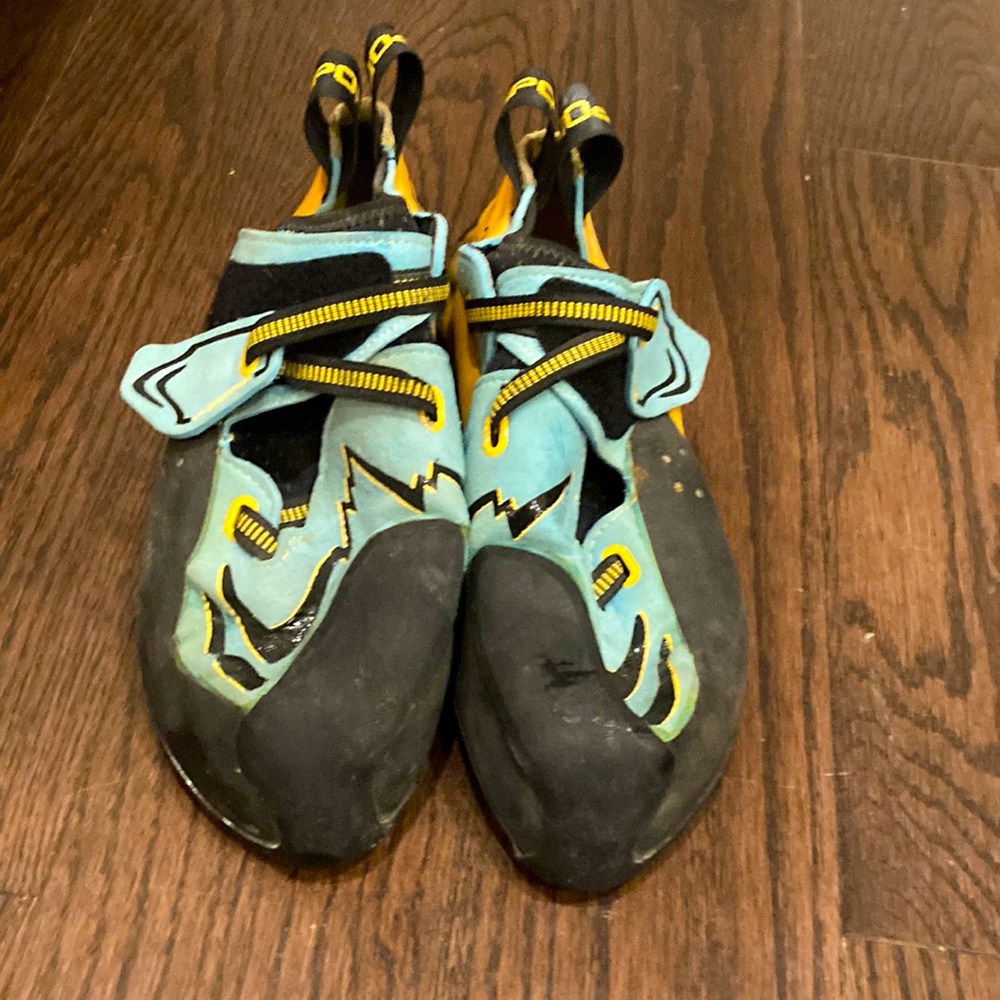 La sportiva rock climbing shoes
